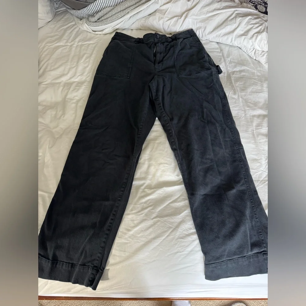 GAP Charcoal Elastic Waist Pants 18 Tall - Picture 1 of 5